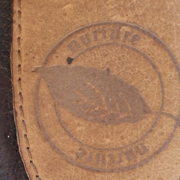 Nurture Bridgette Mule Comfort Shoes Gold Studs 7.5 Brown Leather Slip On Clogs - Picture 12 of 14